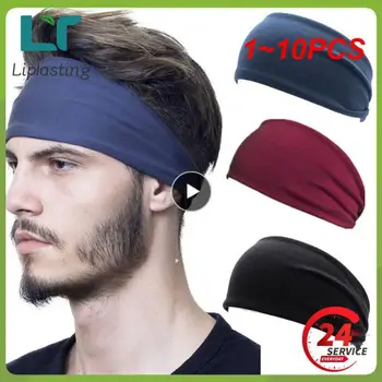 1 ~ 10ШТ Повязки на голову для женщин мужская повязка на голову Спортивная лента Sweatband для тенниса para gym
