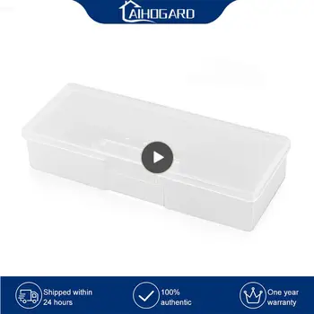 1 ~ 10ШТ Прямоугольник для дизайна ногтей, Пластиковая Прозрачная коробка для хранения, кисть для ногтей, ручка, буфер, Шлифовальные пилочки, контейнер для хранения.