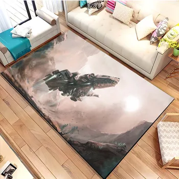 15-размерный коврик с рисунком космического корабля Starfield Ковер для гостиной Коврик для ванной Креативный Коврик для спальни Домашний Декор