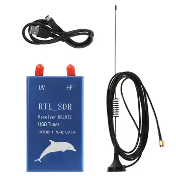 2022 Новый RTL2832U + R820T2 100 кГц-1,7 ГГц UHF VHF HF RTL.SDR USB Тюнер Приемник AM FM Радио