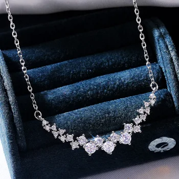 2023 Великолепное свадебное ожерелье для новобрачных с блестящим кубическим цирконием, Нежные женские ожерелья для вечеринки, высококачественные Модные ювелирные изделия