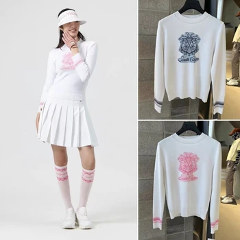 23 Новых женских свитера для гольфа, вязаный спортивный топ с длинным рукавом