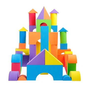 38 шт./компл. Большие безопасные строительные блоки, большие пеноблоки, красочные строительные игрушки, обучающие игрушки для детей, подарки для детей
