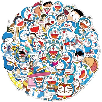 50ШТ DIY Аниме Doraemon Граффити Водонепроницаемый Тикер Альбом Для Вырезок Ноутбук Украшение Мобильного Телефона Наклейка На Багаж Детская Игрушка В Подарок