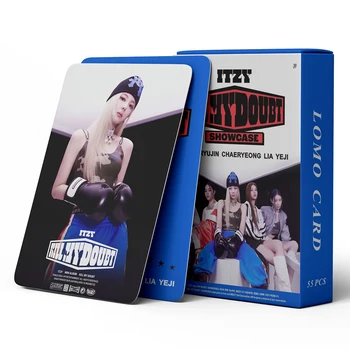 55 шт./компл. Открыток Kpop ITZY Lomo Высокое качество HD Фото Новый альбом CRAZY IN LOVE Коллекция фотокарточек K-POP для фанатов Подарок для фанатов