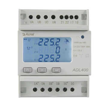 Acrel ADL400-D Сертифицированный MID трехфазный счетчик энергии 80A 400V Межфазный RS485 с измерением кВтч для завода