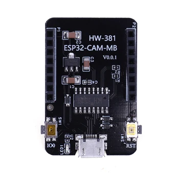 ESP32-CAM-MB Объединительная плата модуля TTL-загрузчика CH340 с последовательным подключением к USB WIFI + Bluetooth-совместимый 4,7 В-5,3 В для модуля ESP32-CAM
