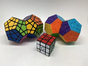Jumbo Double Megaminx 9 см, волшебный куб, извилистый пазл, головоломки, скоростной куб, обучающий стержень, игрушка-непоседа