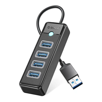 ORICO 1 шт. КОНЦЕНТРАТОР USB 3.0 С 4 портами USB 3.0 для передачи данных, совместимый с Mac OS 10.X И выше