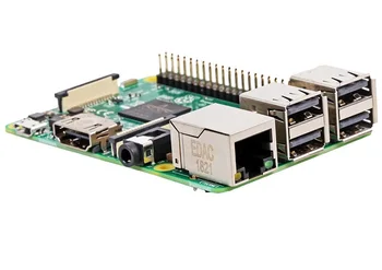 RASPBERRYPI3-MODB-одноплатный компьютер объемом 1 ГБ, Raspberry Pi 3 Model B, процессор 1,2 ГГц, 1 ГБ оперативной памяти, Wi-Fi / BLE, 40 контактов GPIO