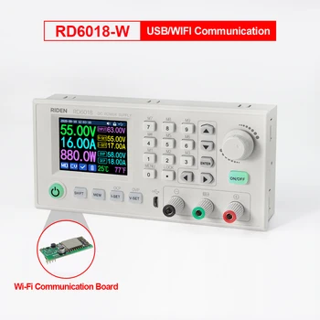 RD RD6018 RD6018W USB WiFi понижающий Модуль питания постоянного напряжения Понижающий преобразователь Вольтметр мультиметр 60V 18A
