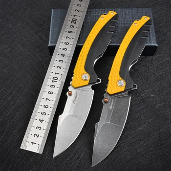 SDOKEDC Ножи VG10 Стальной Складной Нож для Мужчин G10 Ручка EDC Тактический Карманный Нож для Выживания на Открытом воздухе Кемпинг Охота