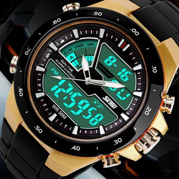 Skmei Watch skmei 1016 Мужские часы Цифровые кварцевые Светодиодные Модные Повседневные Водонепроницаемые мужские часы Военные Мужские Спортивные часы Relogio