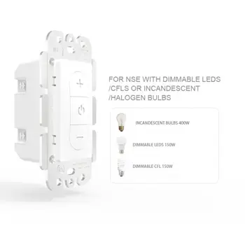 US WiFi Smart Light Dimmer Switch Настенная Панель Беспроводной Пульт Дистанционного Управления С приложением Tuya Голосовое Управление Работа С Alexa Google Home