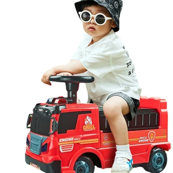 YY Игрушка для сидения пожарной машины, Разбрызгивающая Воду, Детский Очень Большой Экскаватор