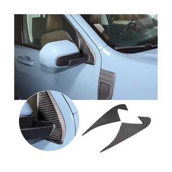 Автомобильная треугольная накладка на стойку, декоративные наклейки для Ford Maverick 2022 2023, Аксессуары - Мягкое углеродное волокно