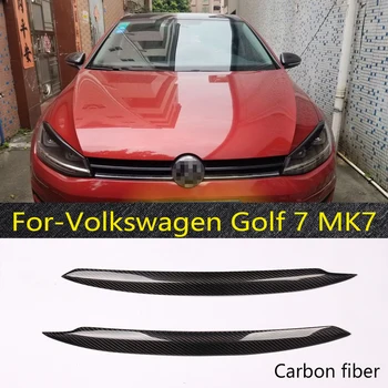 Автомобильные фары декоративное освещение для бровей аксессуары для украшения из углеродного волокна подходят для Volkswagen Golf7 MK7 GTI