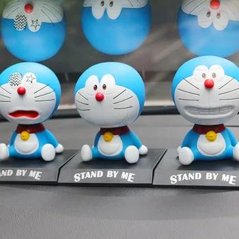 Аниме Doraemon Shaking Head, ПВХ фигурка, модель, Кавайный мультфильм, Автомобильные Аксессуары для украшения автомобиля, Игрушки, Подарки для друзей