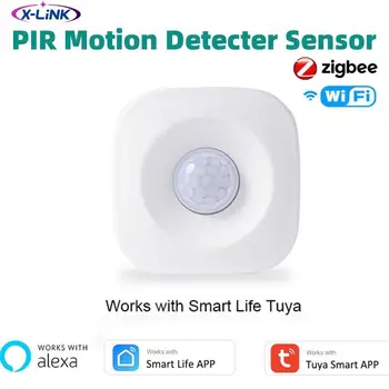 Беспроводная система безопасности Движения человеческого Тела Tuya Wi-Fi /ZigBee Motion PIR Sensor Detector Smart Life Работает с Google Home