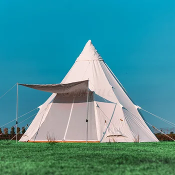 Большая ветрозащитная палатка для кемпинга, водонепроницаемая, уличная, Индийская свадебная палатка, на 3-4 человека