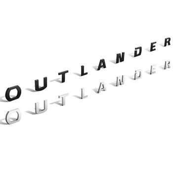 Буквы Эмблема Outlander Наклейка с логотипом Наклейка на капот автомобиля наклейки для Mitsubishi Outlander Sport PHEV Наклейка на капот автомобиля Mitsubishi