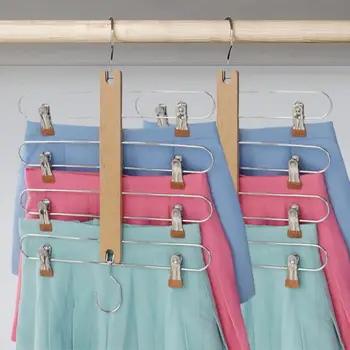 Вешалка для одежды, сушилка для белья, Эффективная организация шкафа, нескользящие вешалки для юбок с поворотом на 360 градусов, прочные для пространства