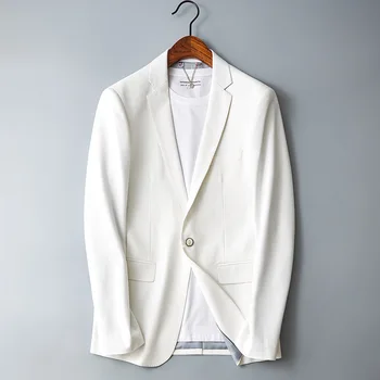 Высококачественный мужской новый модный красивый деловой банкетный модный маленький костюм, тонкий молодежный весенний костюм для отдыха, куртка