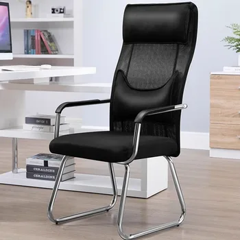 Дизайн офисного кресла с подушкой для спинки, Современный подлокотник, Сидячий офисный стул, Губчатая опора для мебели для офиса