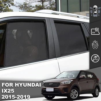 Для Hyundai Creta GS Mk1 2015-2020 Ix25 Магнитный Автомобильный Солнцезащитный Козырек Передняя Рамка Лобового Стекла Шторка Заднего Бокового Окна Солнцезащитный Козырек