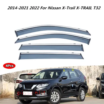 Для Nissan X-Trail X-TRAIL T32 2014-2021 2022 Аксессуары Внешняя отделка Хромированные Оконные Козырьки Защита от ветра и Дождя
