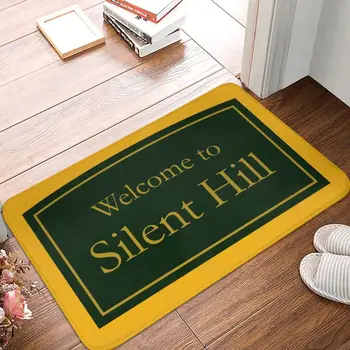Добро пожаловать в Silent Hill Коврик для входной двери, Противоскользящий Наружный водонепроницаемый коврик для пола, коврик для входа в ванную комнату, ковер