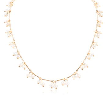 Жемчужное ожерелье NEKOL для женщин, модные Роскошные ювелирные аксессуары, Подарки для дам, Ожерелья из жемчужных бус, ювелирные изделия оптом