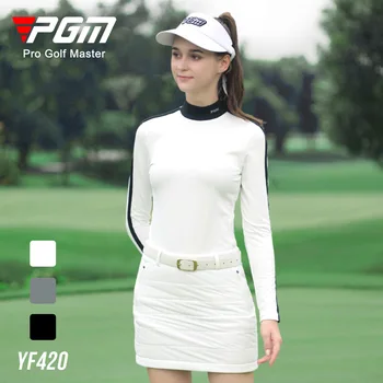 Женская Осенне-Зимняя Одежда PGM Golf С Длинным Рукавом, Устойчивая К Холоду Эластичная Модная Удобная Одежда Для Гольфа YF420