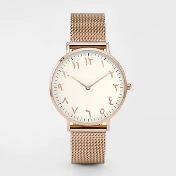 Женские часы с концептуальным циферблатом, отображающим цифры, простые кварцевые часы в нишевом стиле, женские часы, женские винтажные наручные часы Reloj