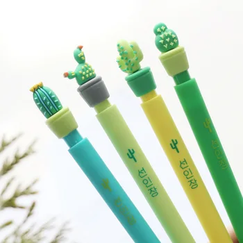 Канцелярские принадлежности из 3 предметов Cactus Love Силикон 0,5 мм p13 для школы творчества, принадлежности для милых учеников, детский механический карандаш
