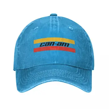 Классические бейсболки с логотипом Can-Am в стиле ретро, мужские и женские головные уборы из потертого денима, шапки для активного отдыха CAN AM, кепка