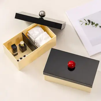 Компактный ящик для хранения, универсальный пылезащитный косметический органайзер с ручкой для макияжа, канцелярские принадлежности, дополнительный ящик для хранения