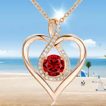 Креативное и изысканное ожерелье с подвеской в форме сердца Модный женский подарок на День Святого Валентина для женщин