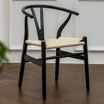 Кухонный стол Обеденные стулья с расслабляющей деревянной роскошной спинкой Стулья для гостиной Офисная мебель для дома Nordic Comedor YX50DC