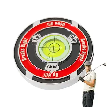Маркер уровня для гольфа Высокоточный маркер уровня из сплава для гольфа со шкалой Портативные аксессуары для гольфа Для тренировочного поля для гольфа