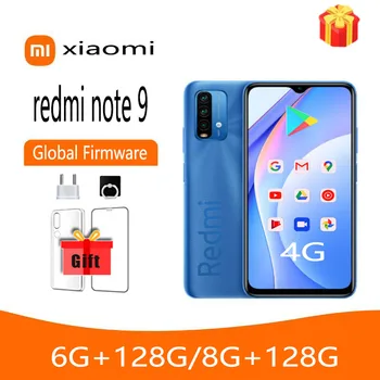Мобильный телефон Оригинальный Смартфон Xiaomi Redmi Note 9 4G/Redmi 9T, Глобальная версия ROM Мобильный Телефон Helio G85 Восьмиядерный 6000 мАч