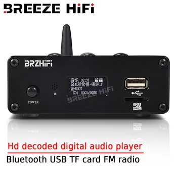 Музыкальный плеер BREEZE HIFI без потерь Bluetooth USBфлэш-накопитель TF-карта FM-радио с декодированием HD Домашний цифровой аудиоплеер