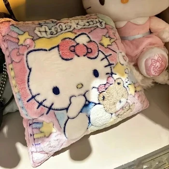 Мультяшная подушка для общежития Sanrio, Аксессуары Hello Kittys, милая подушка из аниме Каваи, диванная подушка, Игрушки для девочек в подарок