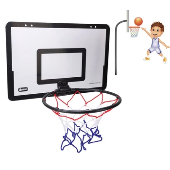Набор баскетбольных колец для подвешивания на внутренней двери, Настенная игра в баскетбол без перфорации для мальчиков и детей