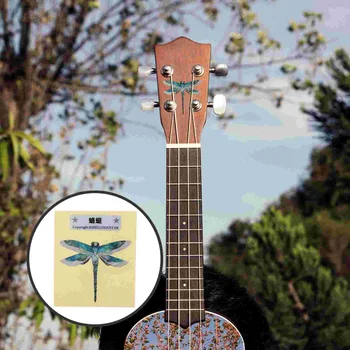 Наклейка для гитары Capo Headstock, наклейка с магнолией, наклейки с инкрустацией, наклейки из электрического ПВХ