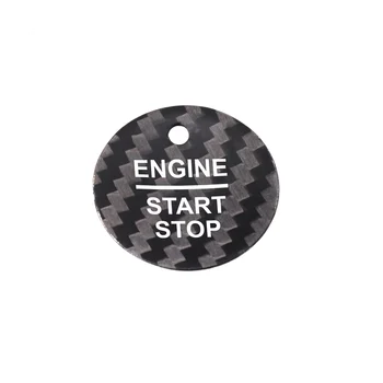Наклейка на кнопку устройства зажигания автомобиля для Everest Mondeo Explorer Focus Edge (черная)