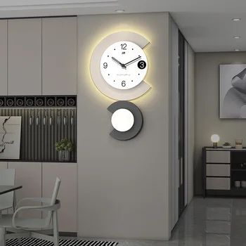 Настенные часы Современное краткое украшение гостиной Картина Часы Подвесные настенные Креативные Модные Художественные часы Для домашнего использования