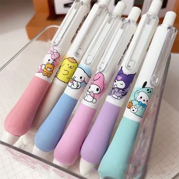 Нейтральная ручка Hello Kitty Sanrio Kawaii Аниме Kuromi Cinnamoroll My Melody, милая студенческая ручка для письма, детские канцелярские принадлежности, подарочные игрушки