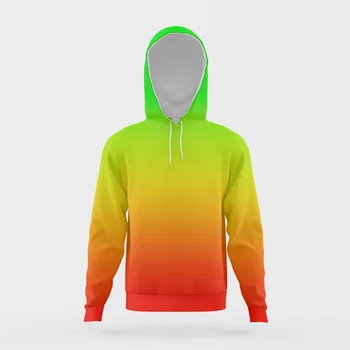 Новая мужская одежда 2023 года с зеленым градиентным рисунком, 3D Цифровая печать, Весенний и осенний уличный персонализированный свитер