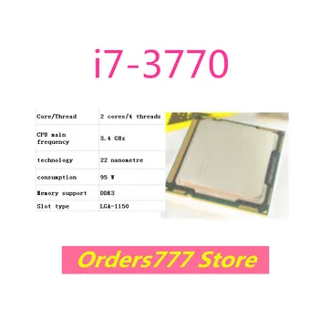 Новый импортный оригинальный процессор i7-3770 3770 Двухъядерный Четырехпоточный 1150 3,4 ГГц 77 Вт 22 нм DDR3 Гарантия качества DDR4
